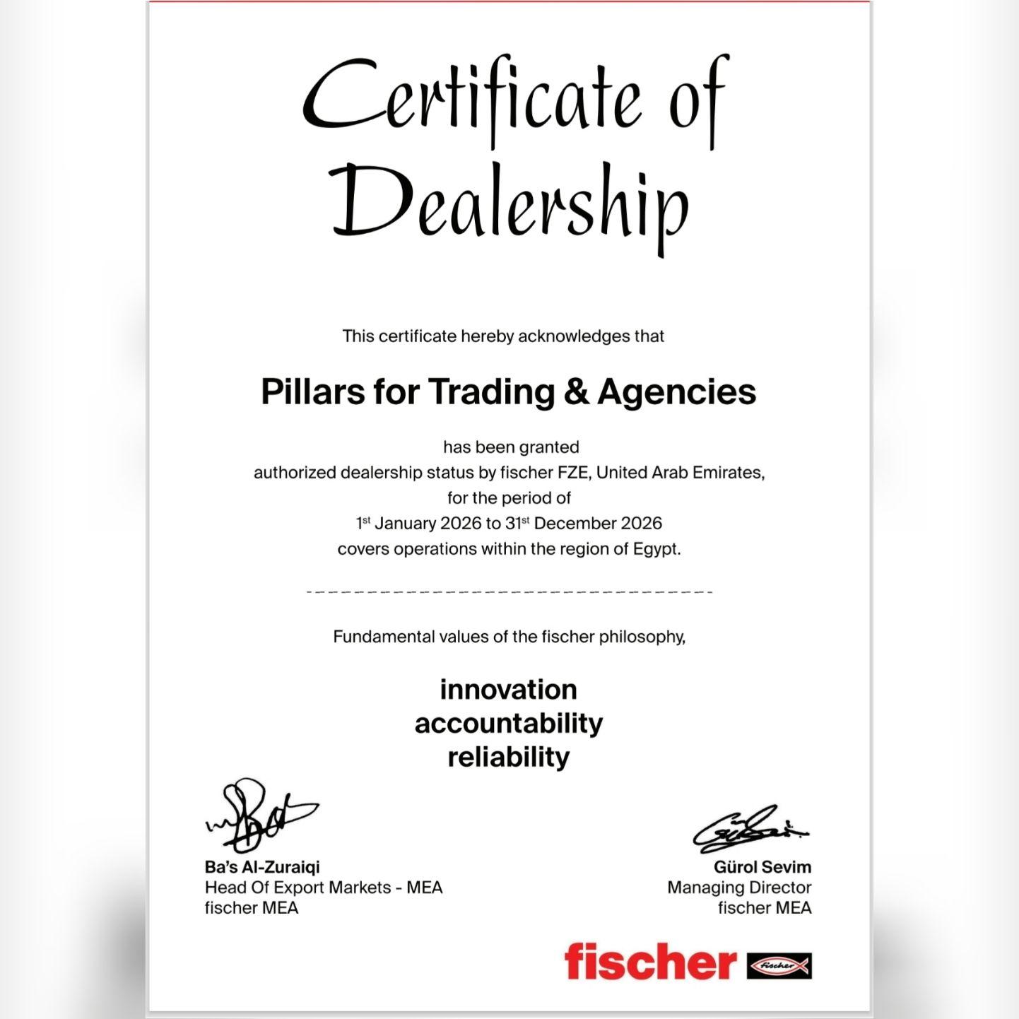 pillars fischer